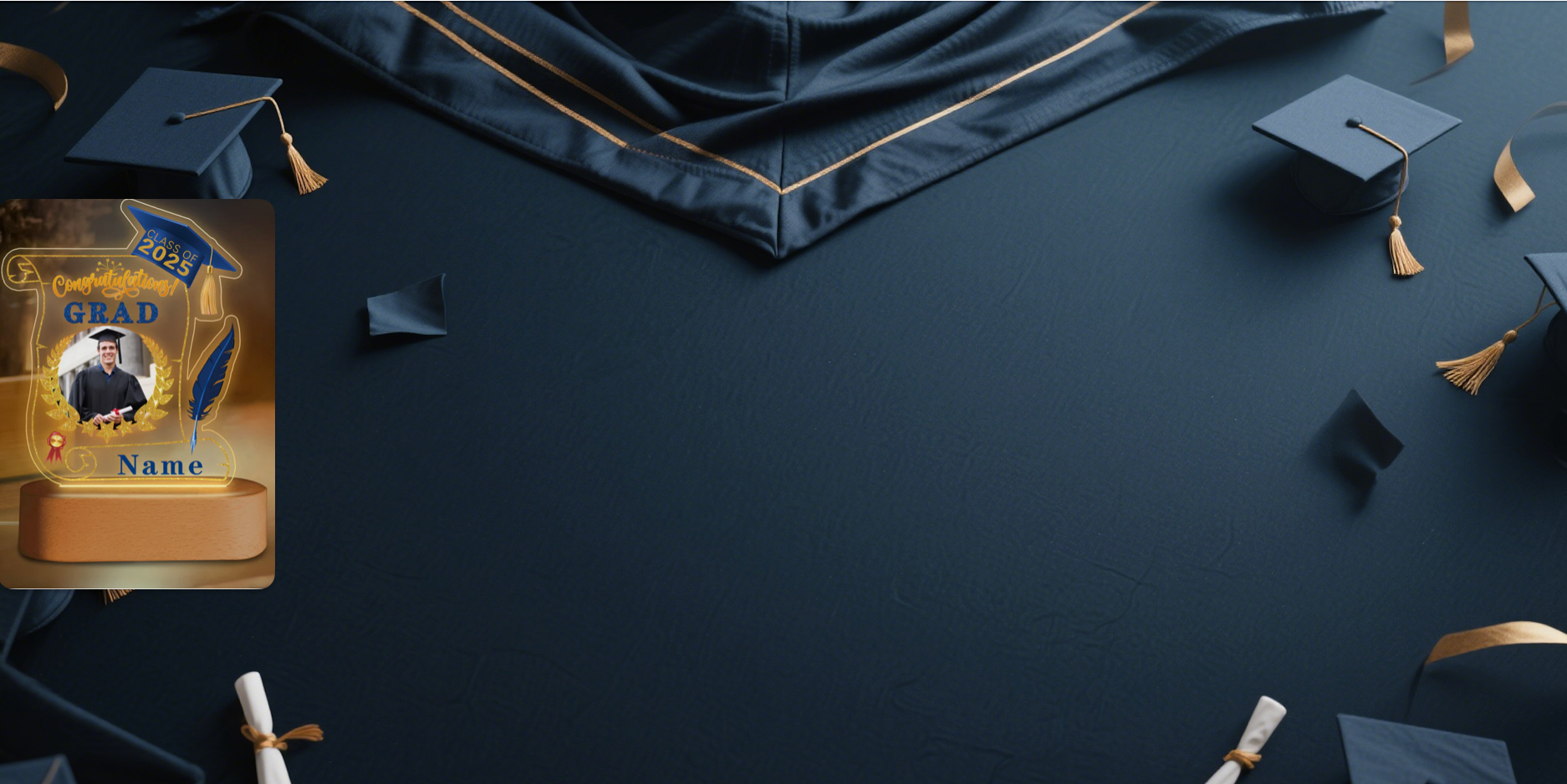 Personalized 2025 Graduation Night Light: A Unique Gift for Your Loved Ones