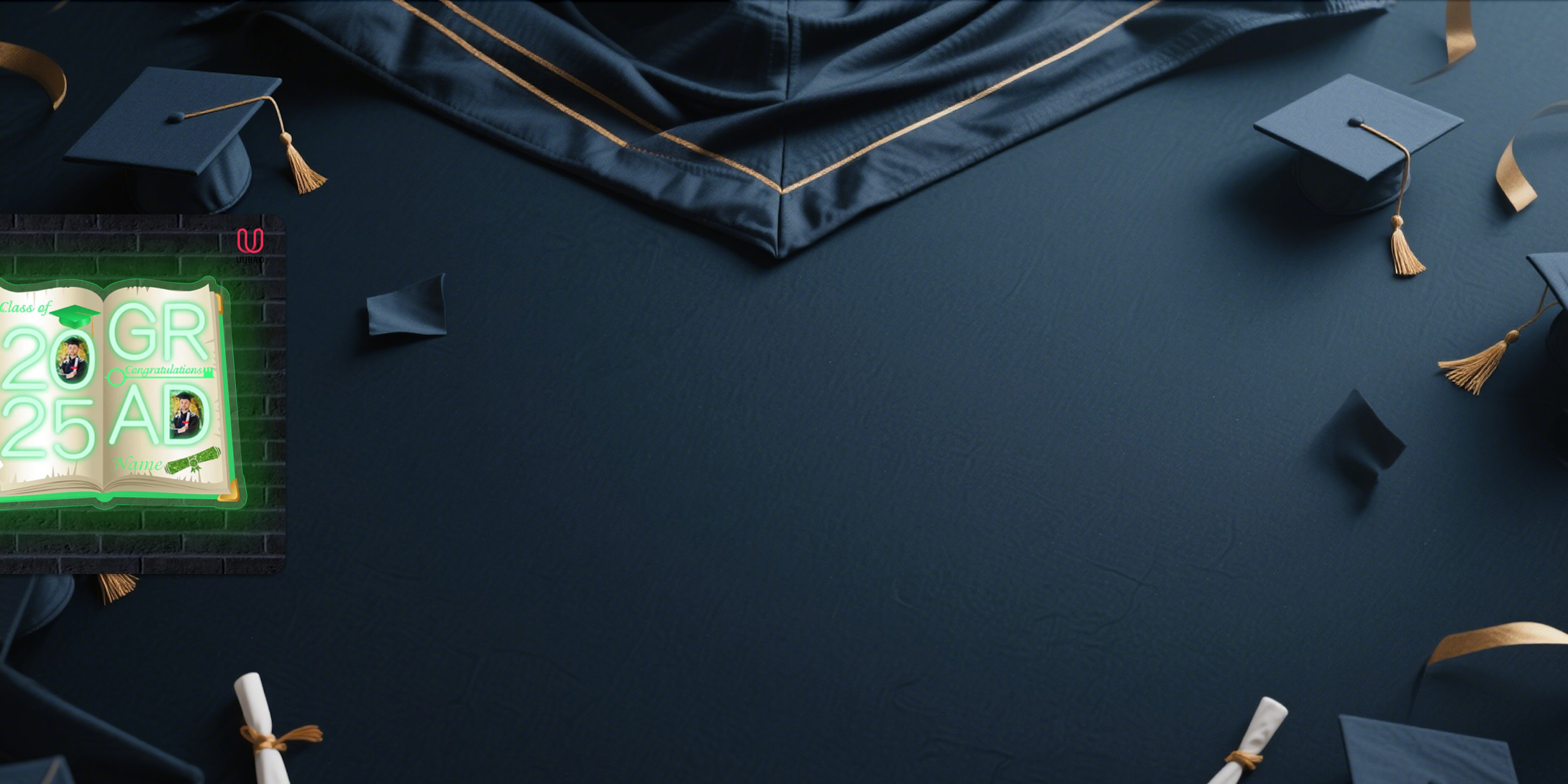 【UUBAO】2025 Graduation Neon Sign: Customize with Photos and Names