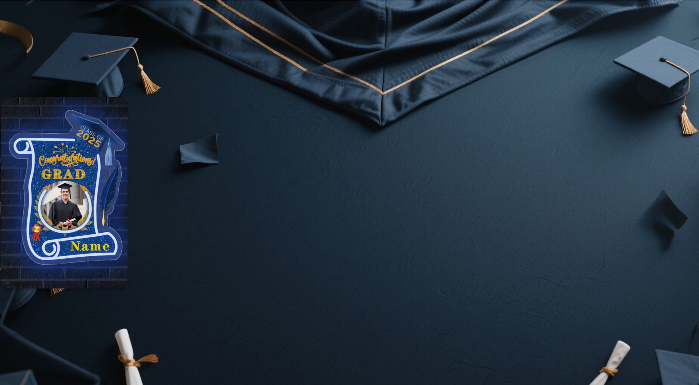 【UUBAO】Customizable Photo & Name LED Neon Signs for 2025 Graduation: A Perfect Keepsake