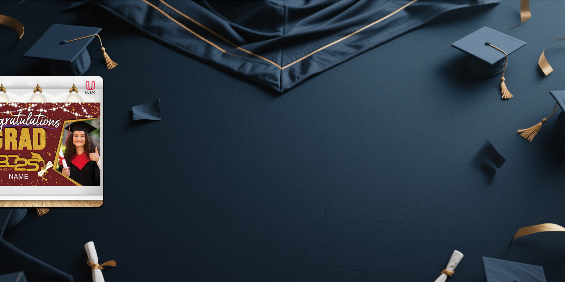 【UUBAO】Customizable Photo & Name Graduation Banners for the Class of 2025: A Perfect Party Essential