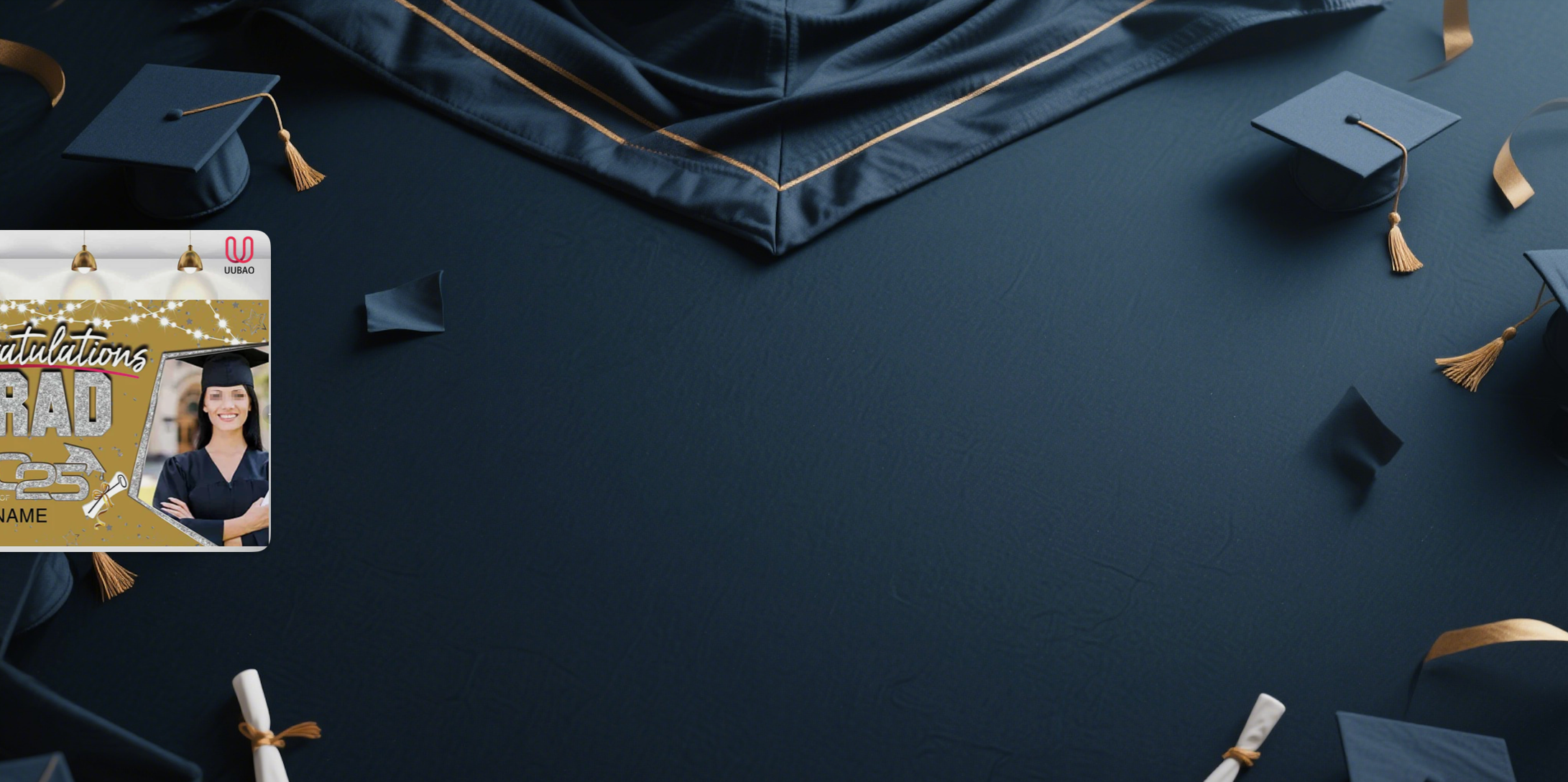 【UUBAO】Customizable Photos and Names: The Perfect 2025 Graduation Banner