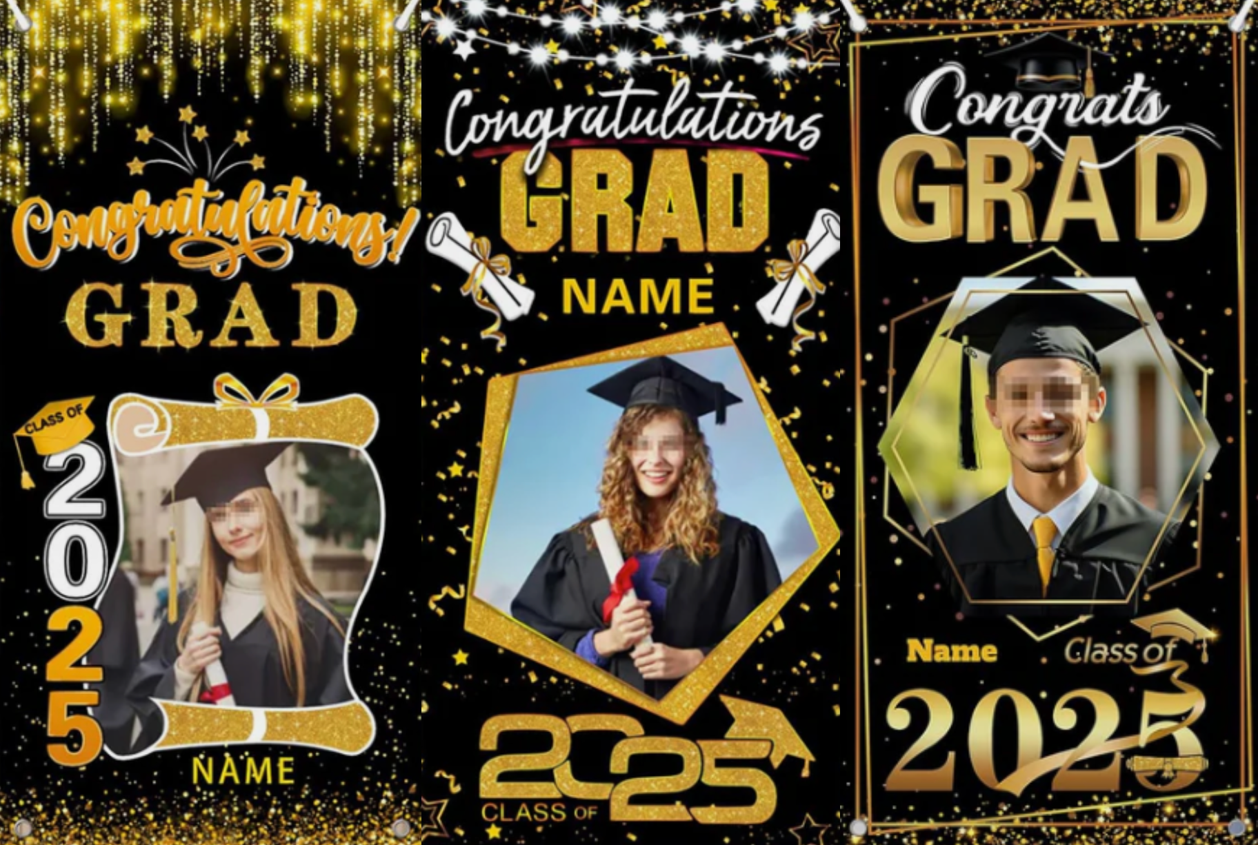 Personalize Your Graduation: Custom Photo and Name Banners for the Class of 2025