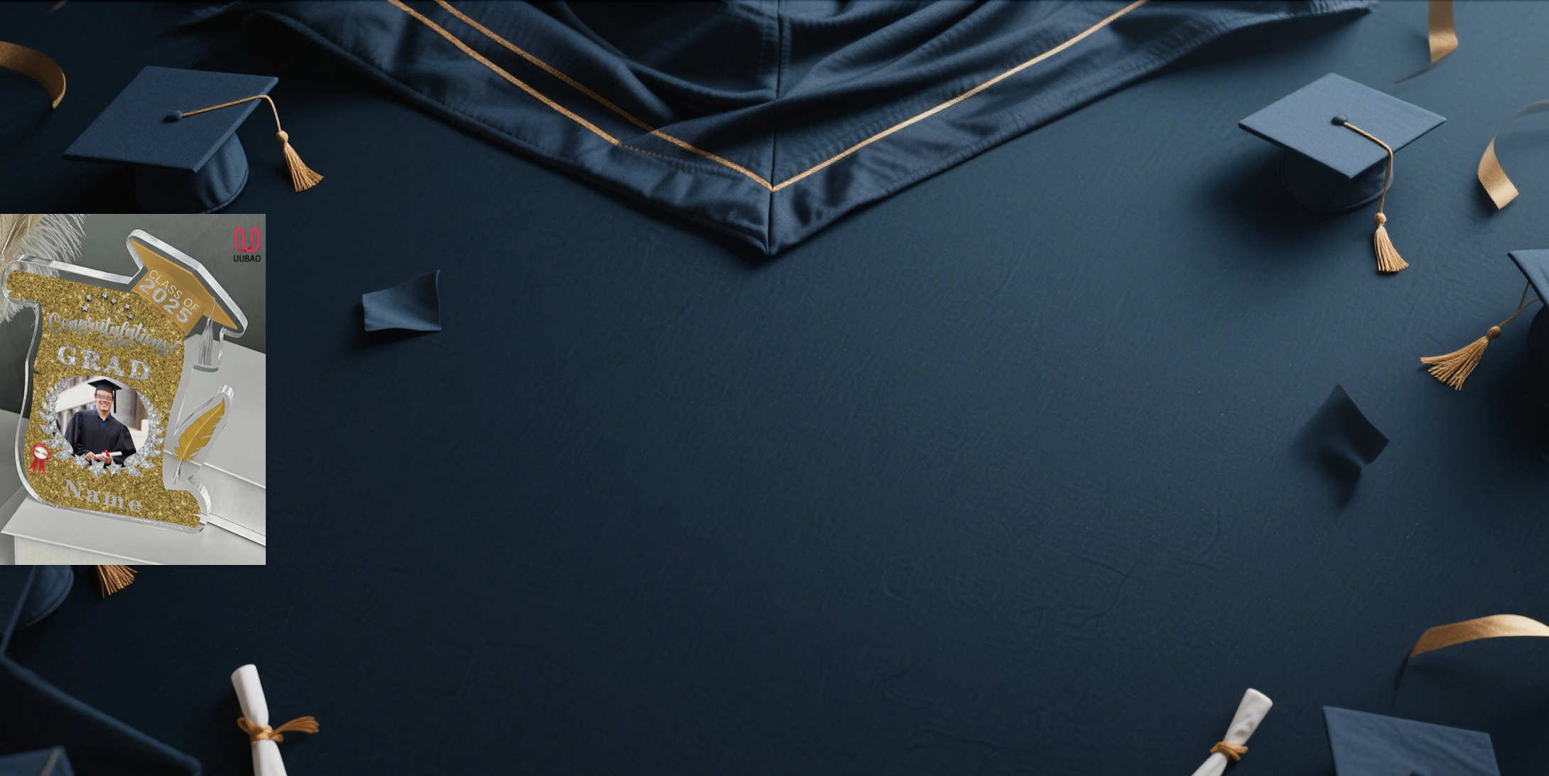 【UUBAO】Customizable Photo and Name 2025 Graduation Night Light: A Cherished Keepsake