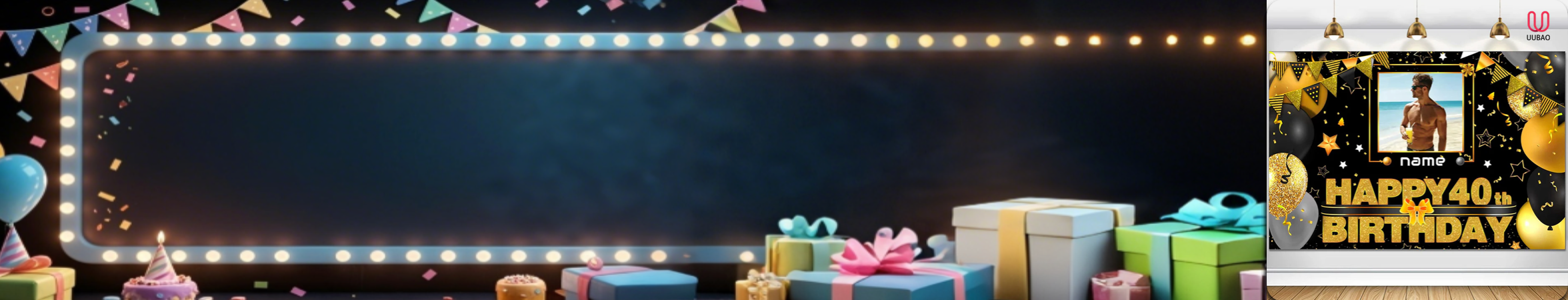 【UUBAO】Customizable Name and Photo Birthday Banners: The Perfect Party Decoration