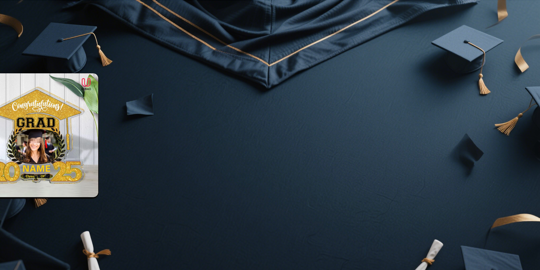 【UUBAO】Customizable 2025 Graduation Acrylic Plaque: A Personalized Keepsake for Your Special Day