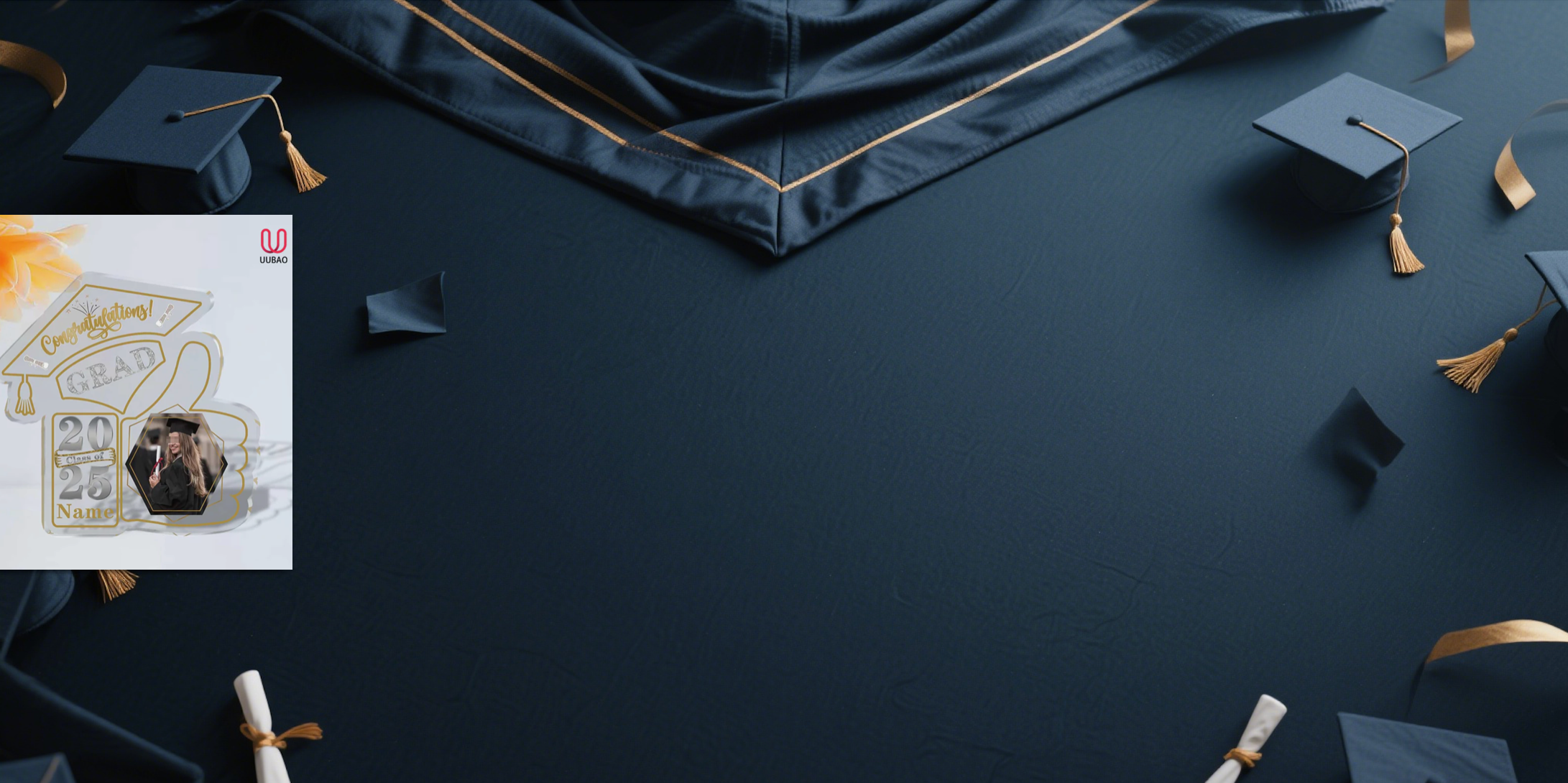 【UUBAO】Illuminate Your Graduation: Customizable Photo & Name Night Light for the Class of 2025