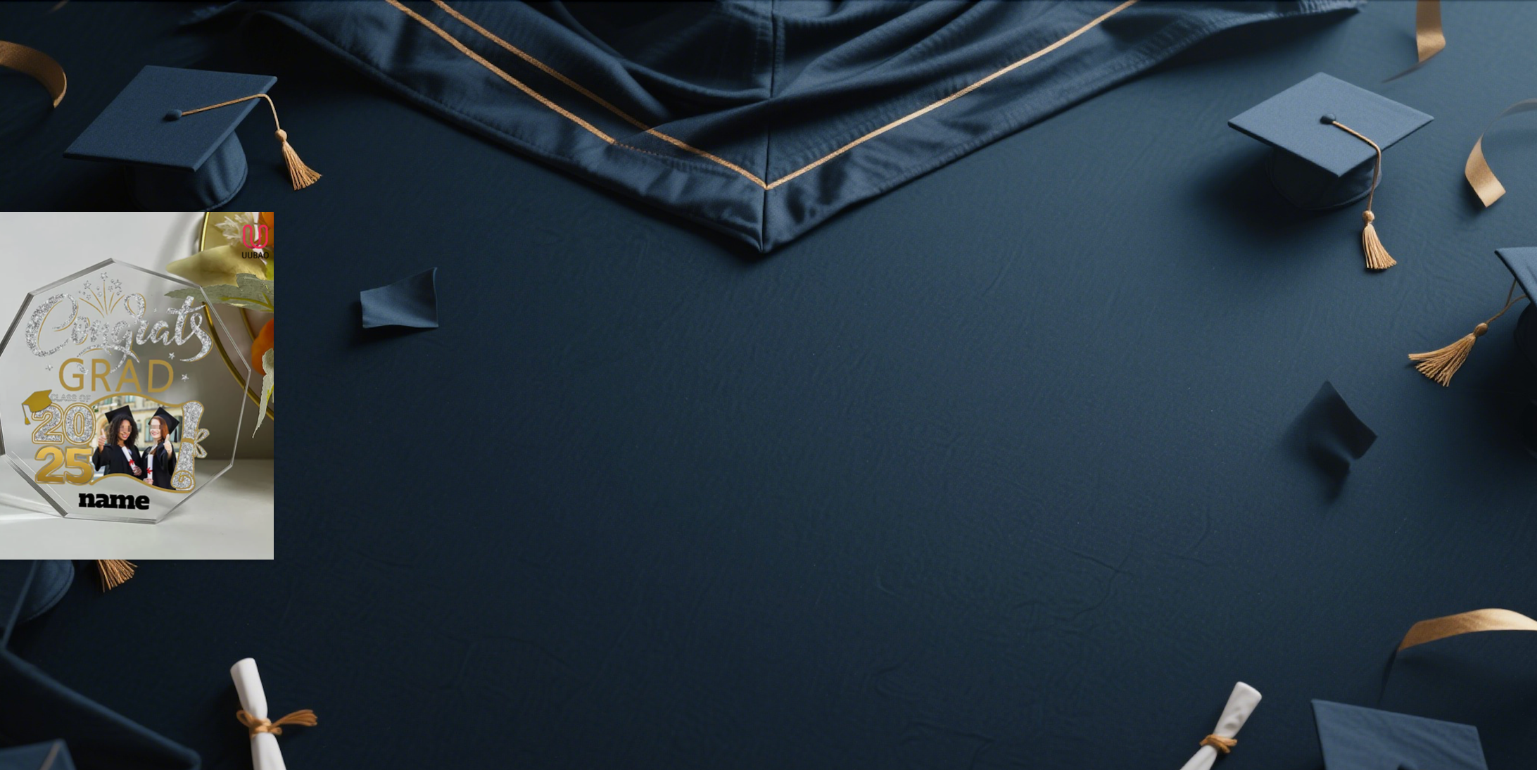 【UUBAO】Customizable Photo and Name 2025 Graduation Night Light: A Cherished Keepsake