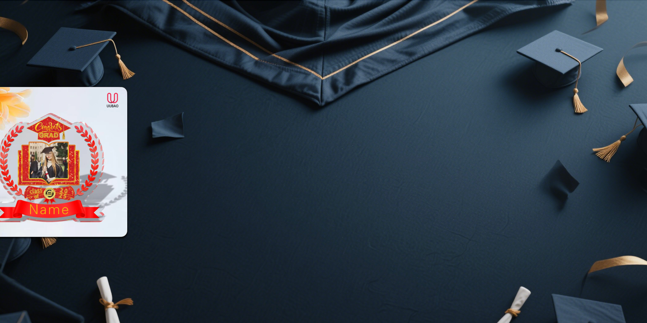 【UUBAO】Customizable Photo and Name 2025 Graduation Acrylic Plaque: A Cherished Keepsake