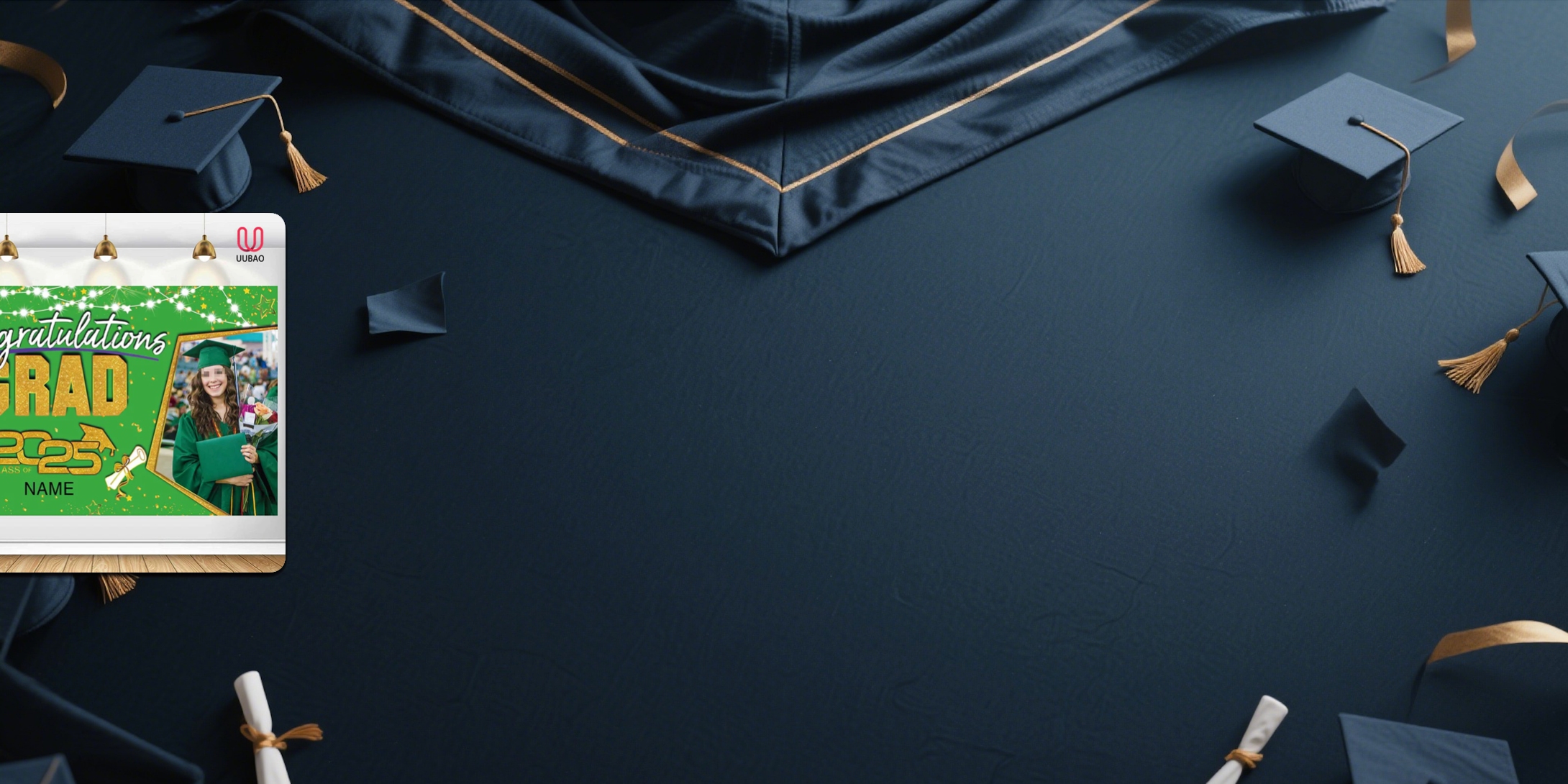 【UUBAO】Customizable Photos and Names: The Perfect 2025 Graduation Banner