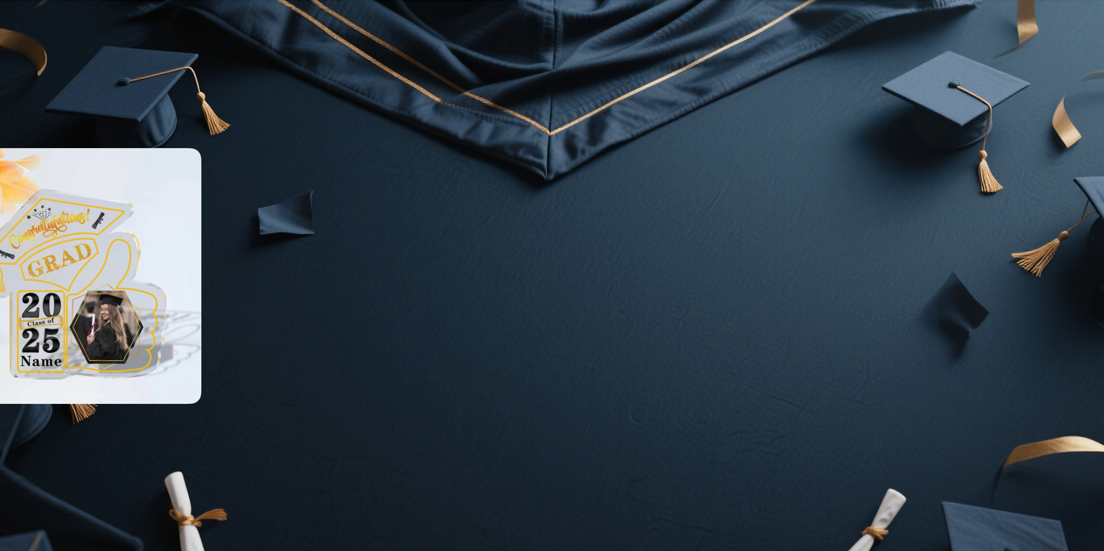 【UUBAO】Customizable Photo and Name 2025 Graduation Acrylic Plaque: A Cherished Keepsake