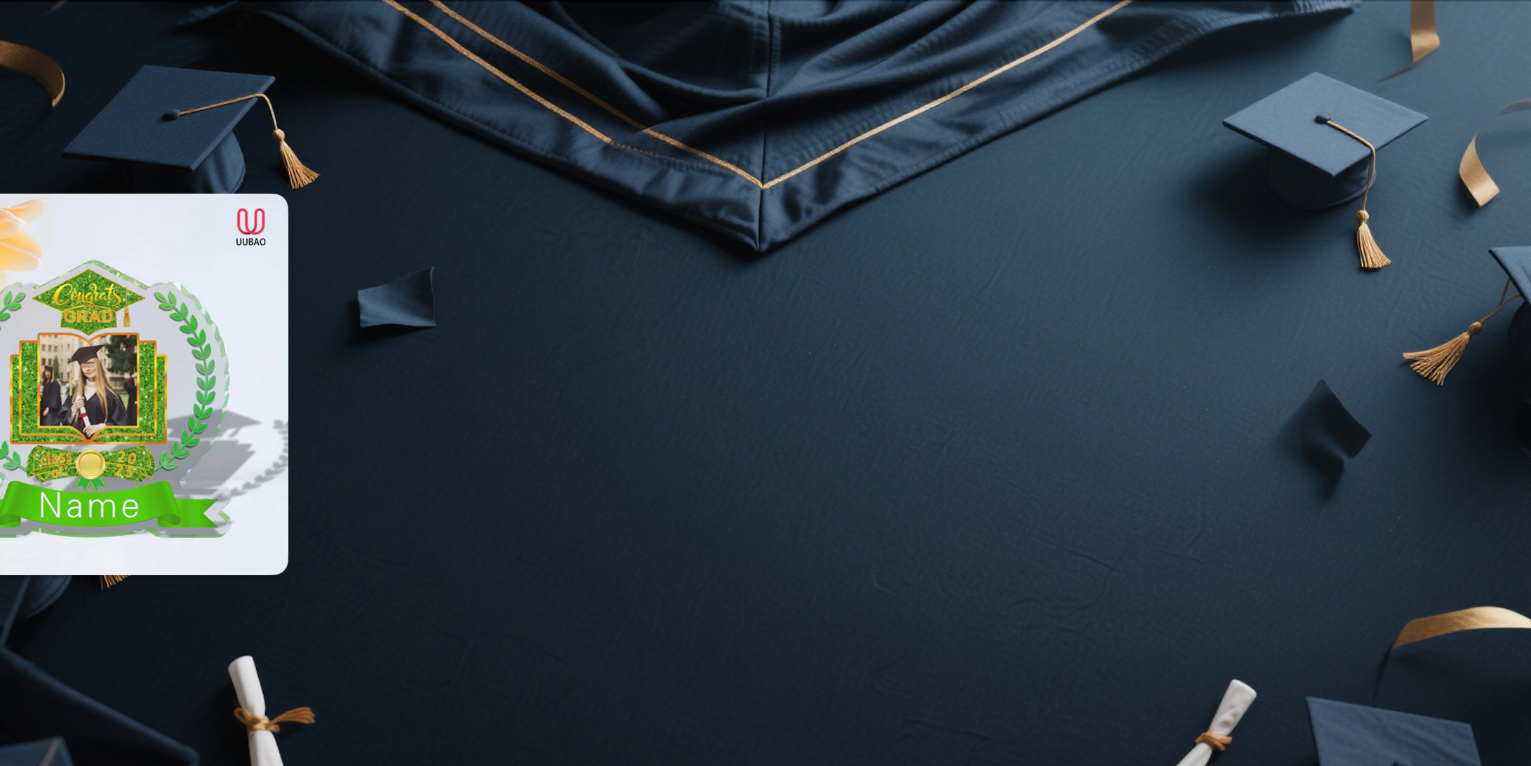 Celebrate 2025 【UUBAO】Graduation with a Personalized Acrylic Plaque: Your Customizable Photo & Name Keepsake