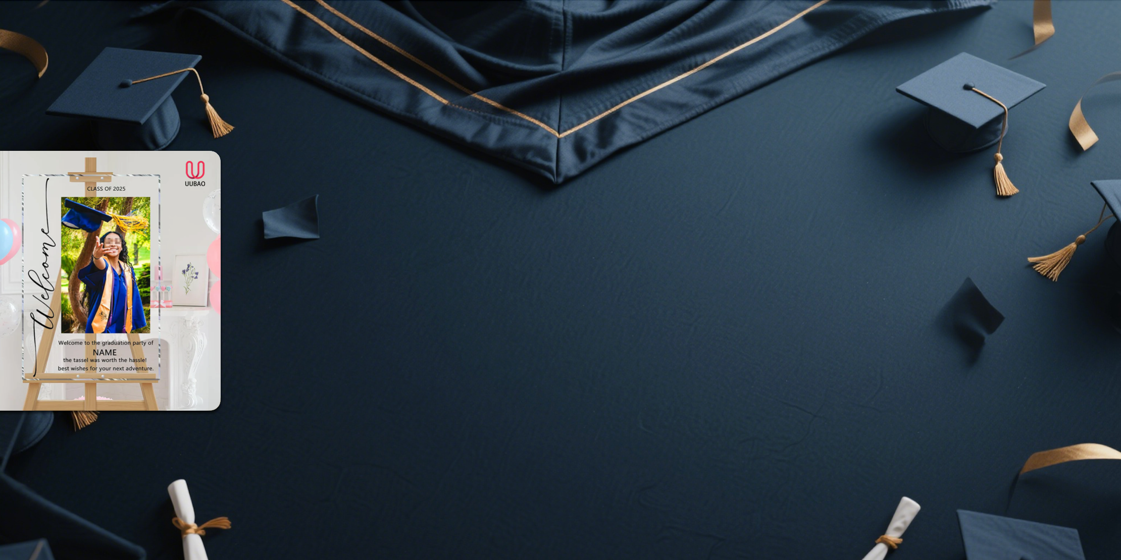 【UUBAO】Customized 2025 Graduation Welcome Sign: Add a Personal Touch to Your Celebration