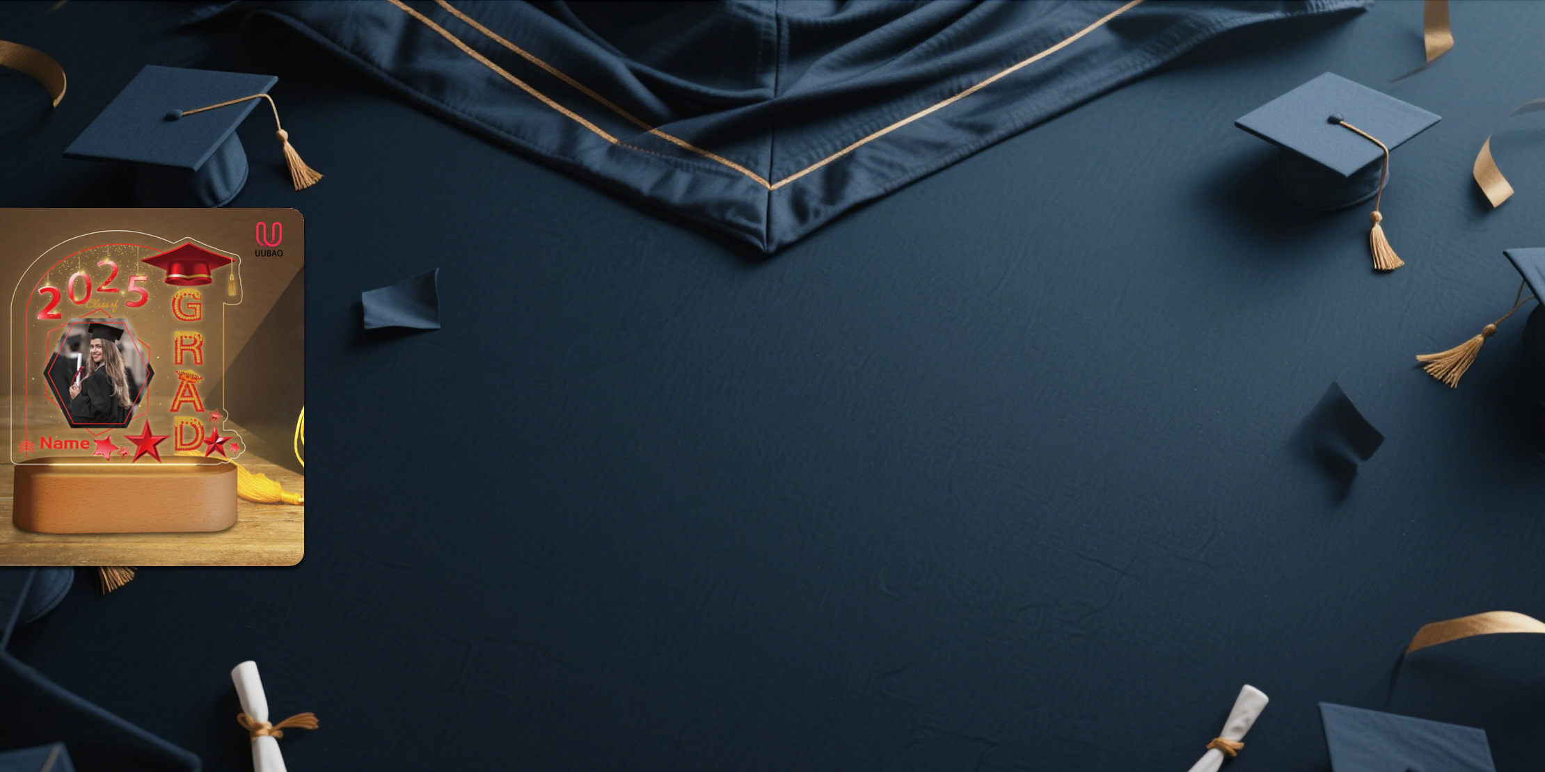 【UUBAO】2025 Graduation Night Light: Customizable with Photos and Names