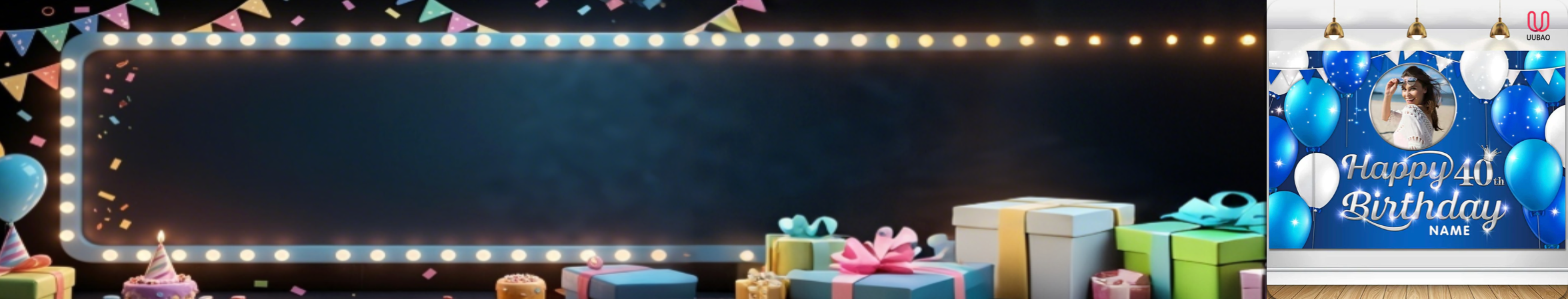 【UUBAO】Customizable Name and Photo Birthday Banners: The Perfect Party Decor