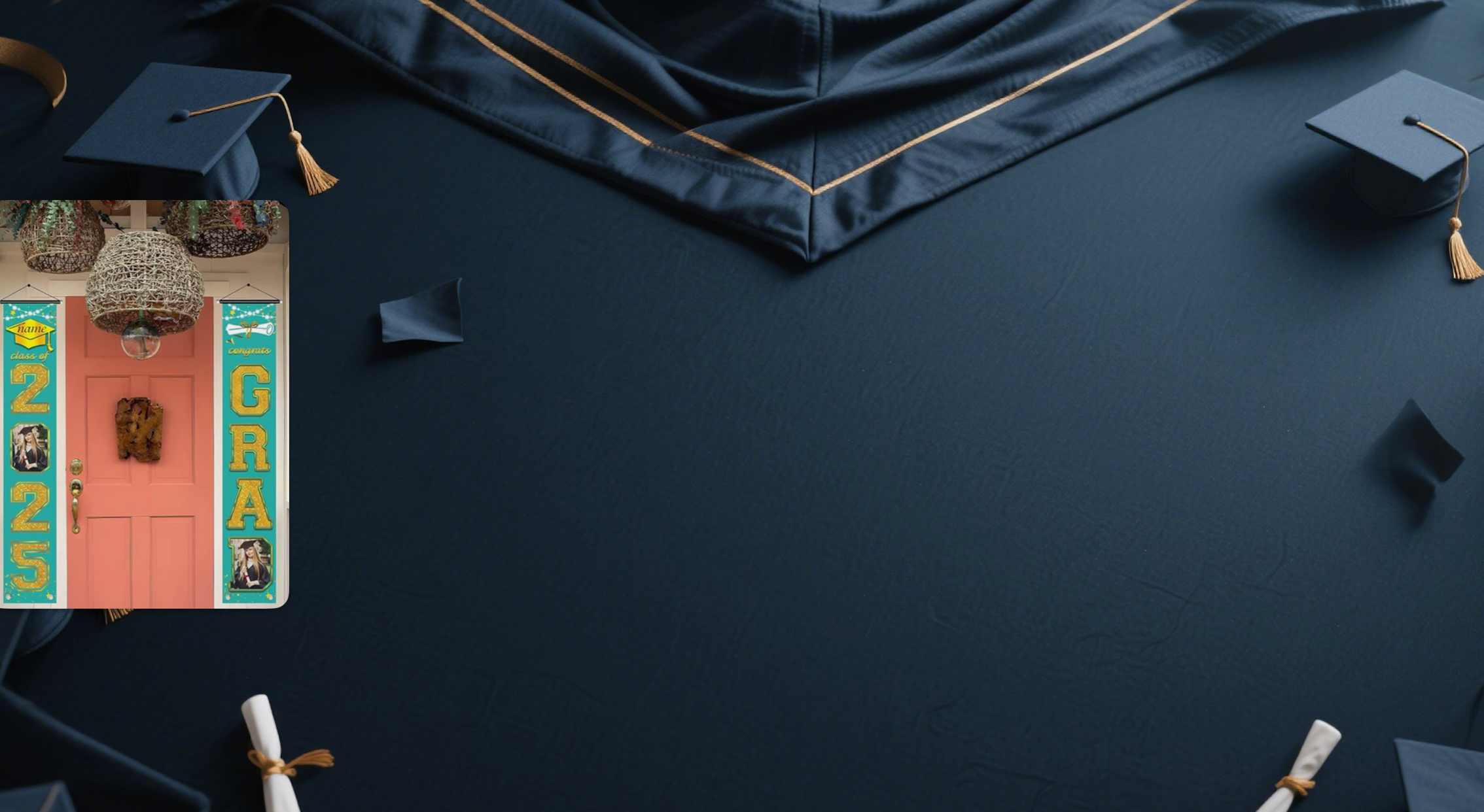 【UUBAO】2025 Graduation Banners: Personalized with Photos and Names