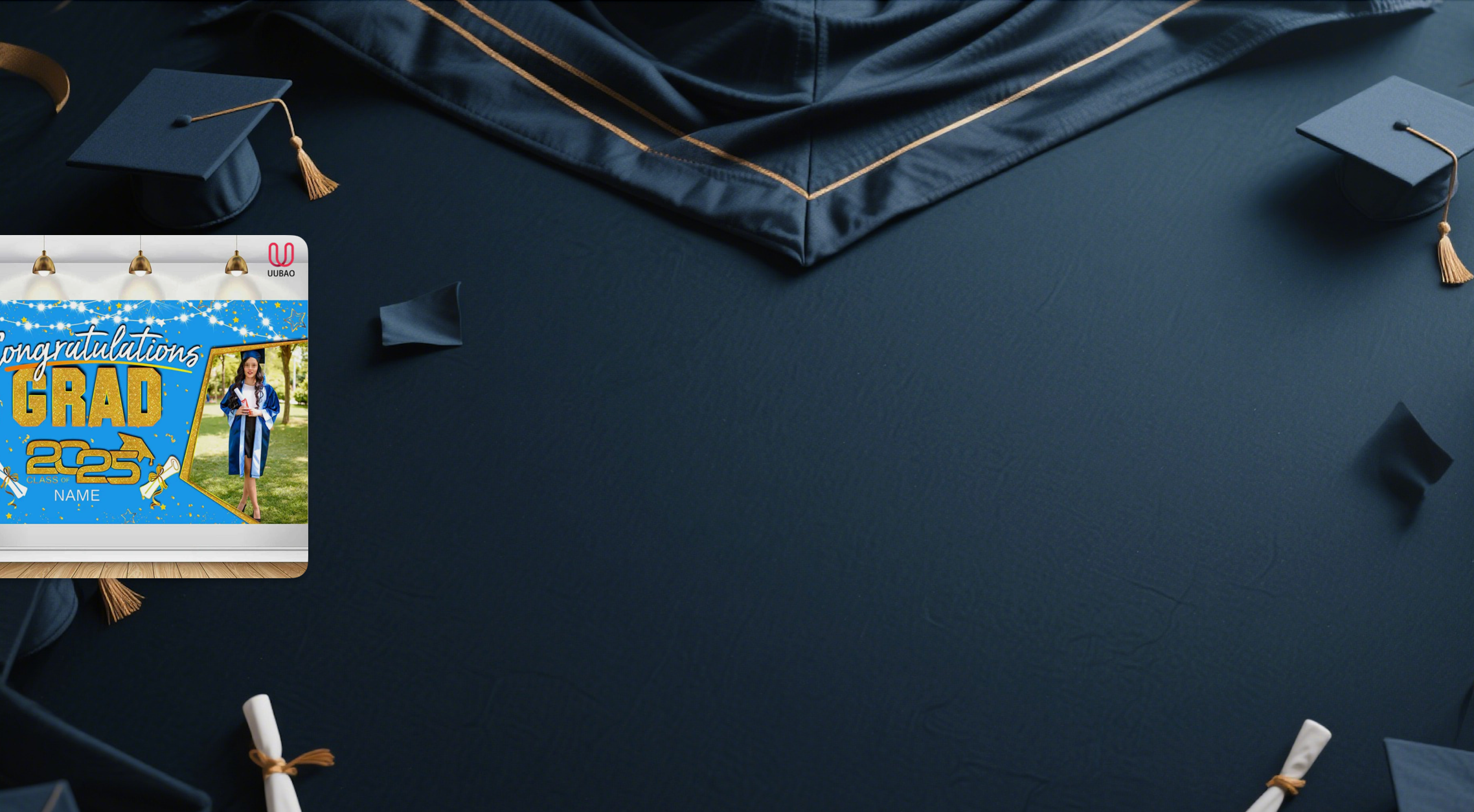 【UUBAO】2025 Graduation Party Must-Have: Customizable Photo & Name Banners