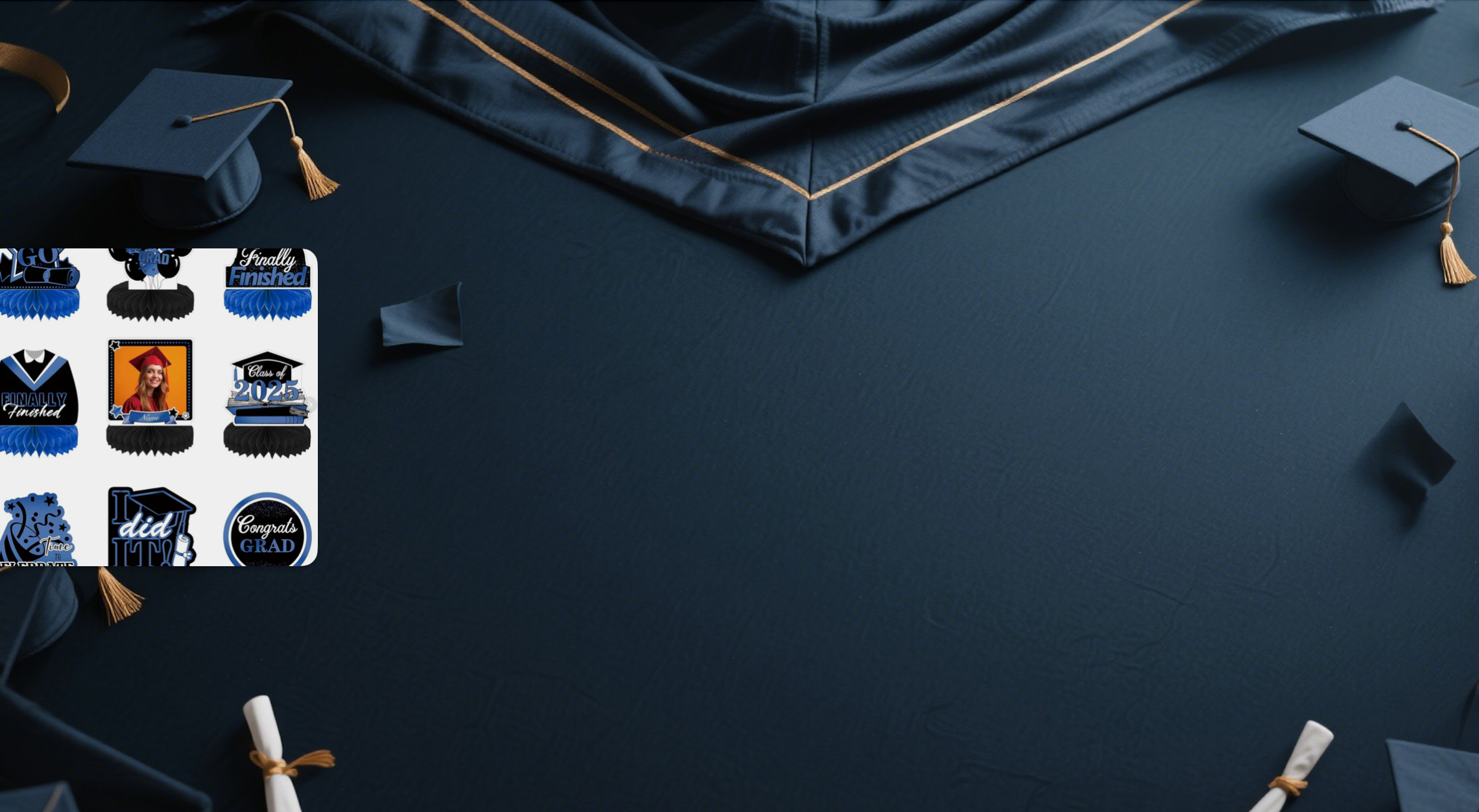 【UUBAO】Customizable 2025 Graduation Honeycomb Centerpieces: Add a Personal Touch to Your Celebration