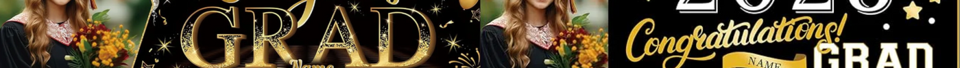 Celebrate the Class of 2025 with Customizable Graduation Banners!
