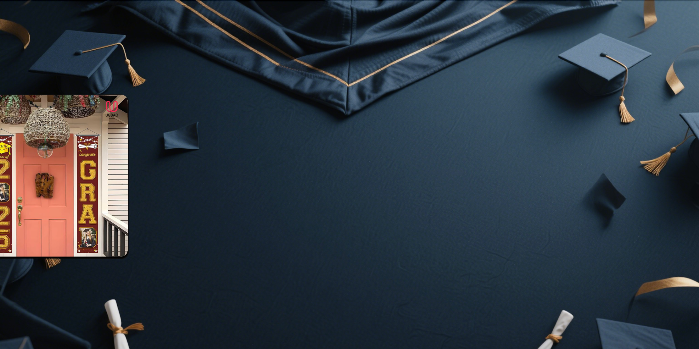 【UUBAO】2025 Graduation Banners: Customize with Photos and Names for Unforgettable Celebrations