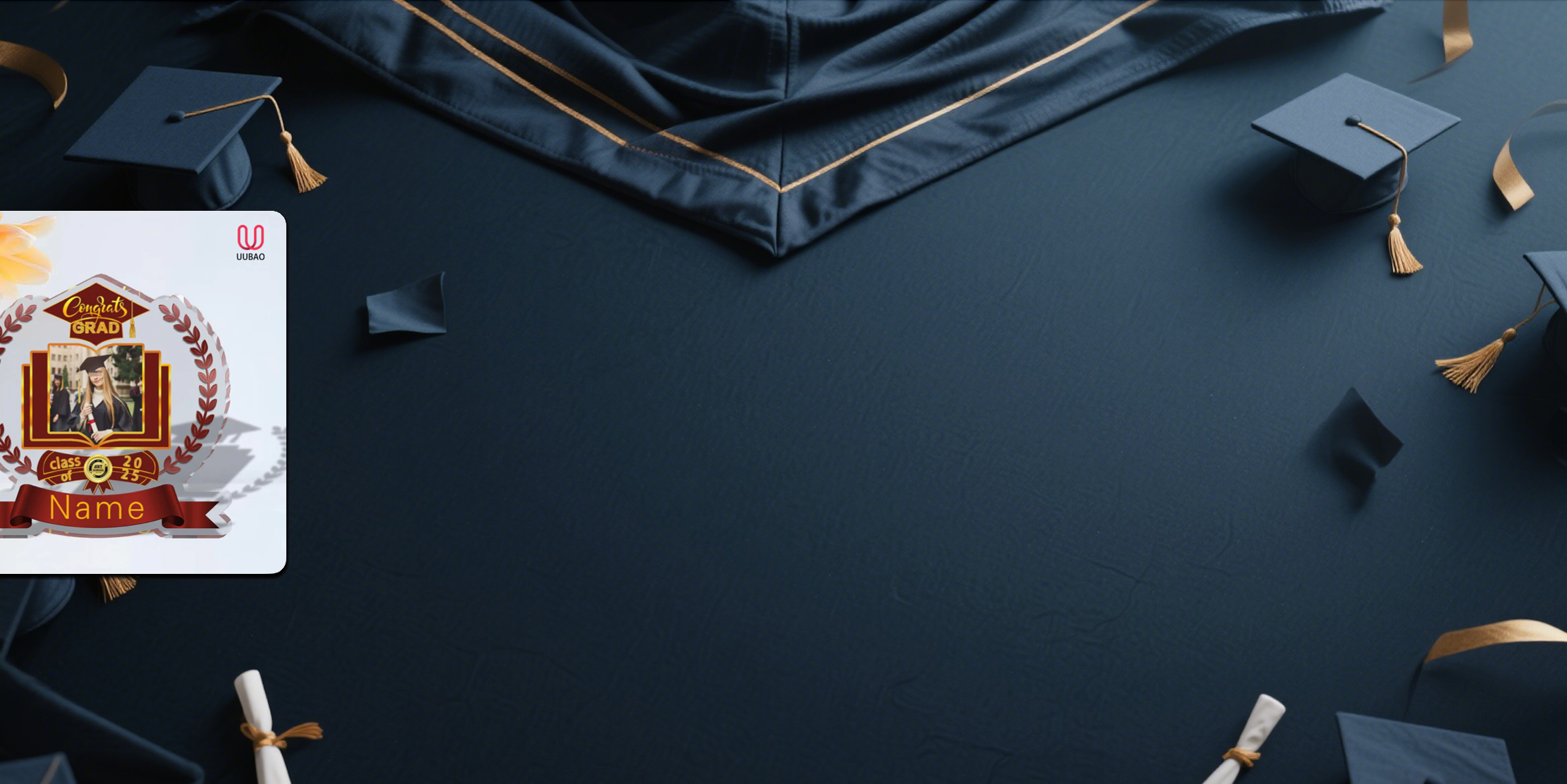 【UUBAO】Customizable Photo and Name 2025 Graduation Acrylic Plaque: A Cherished Keepsake