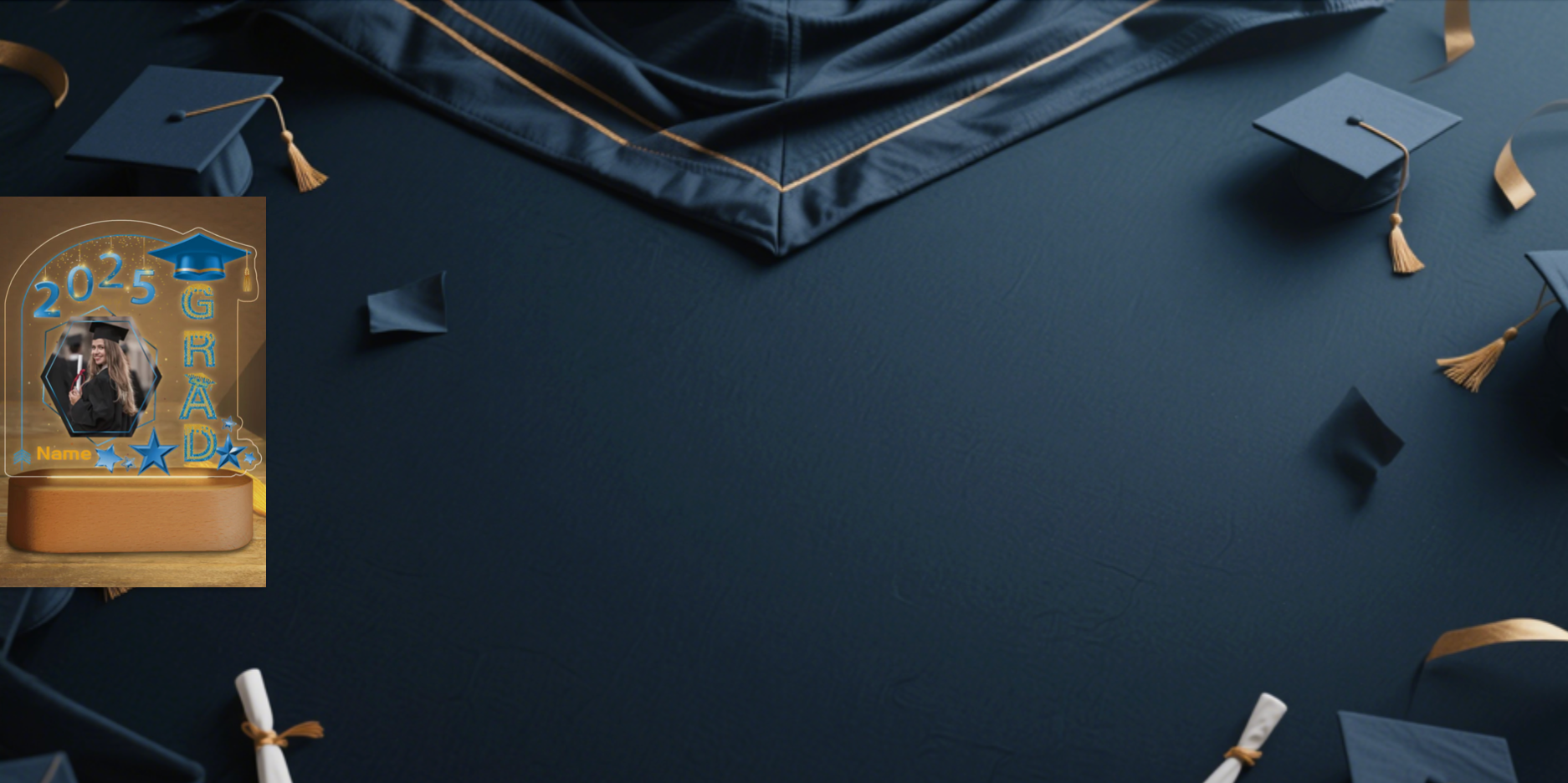 Personalized 2025 Graduation Night Light: A Customizable Photo & Name Keepsake