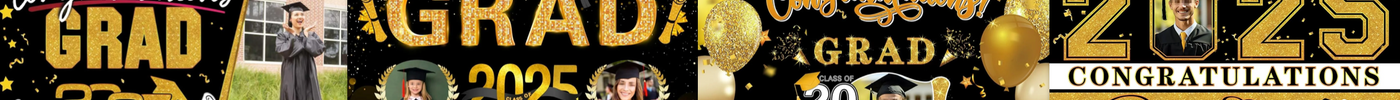 Celebrate the Class of 2025 with Customizable Graduation Banners: Add Photos and Names!