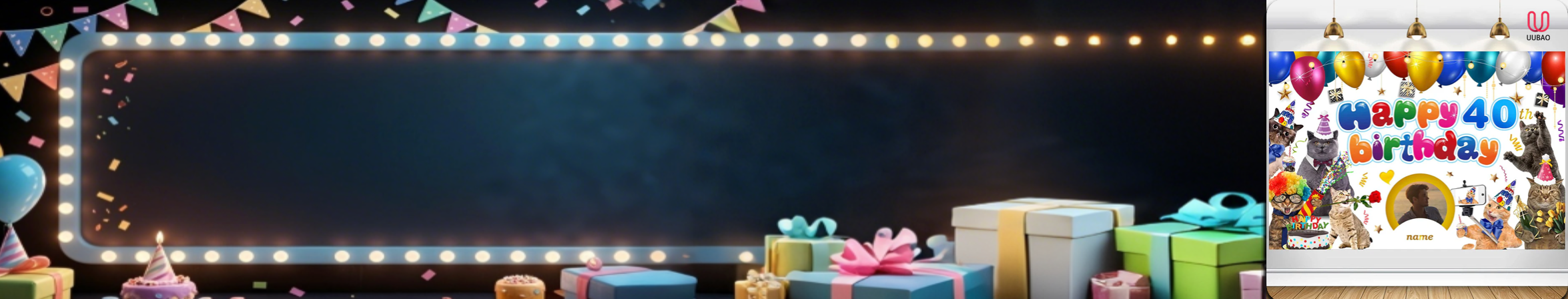【UUBAO】Customizable Name and Photo Birthday Banners: The Perfect Party Decoration