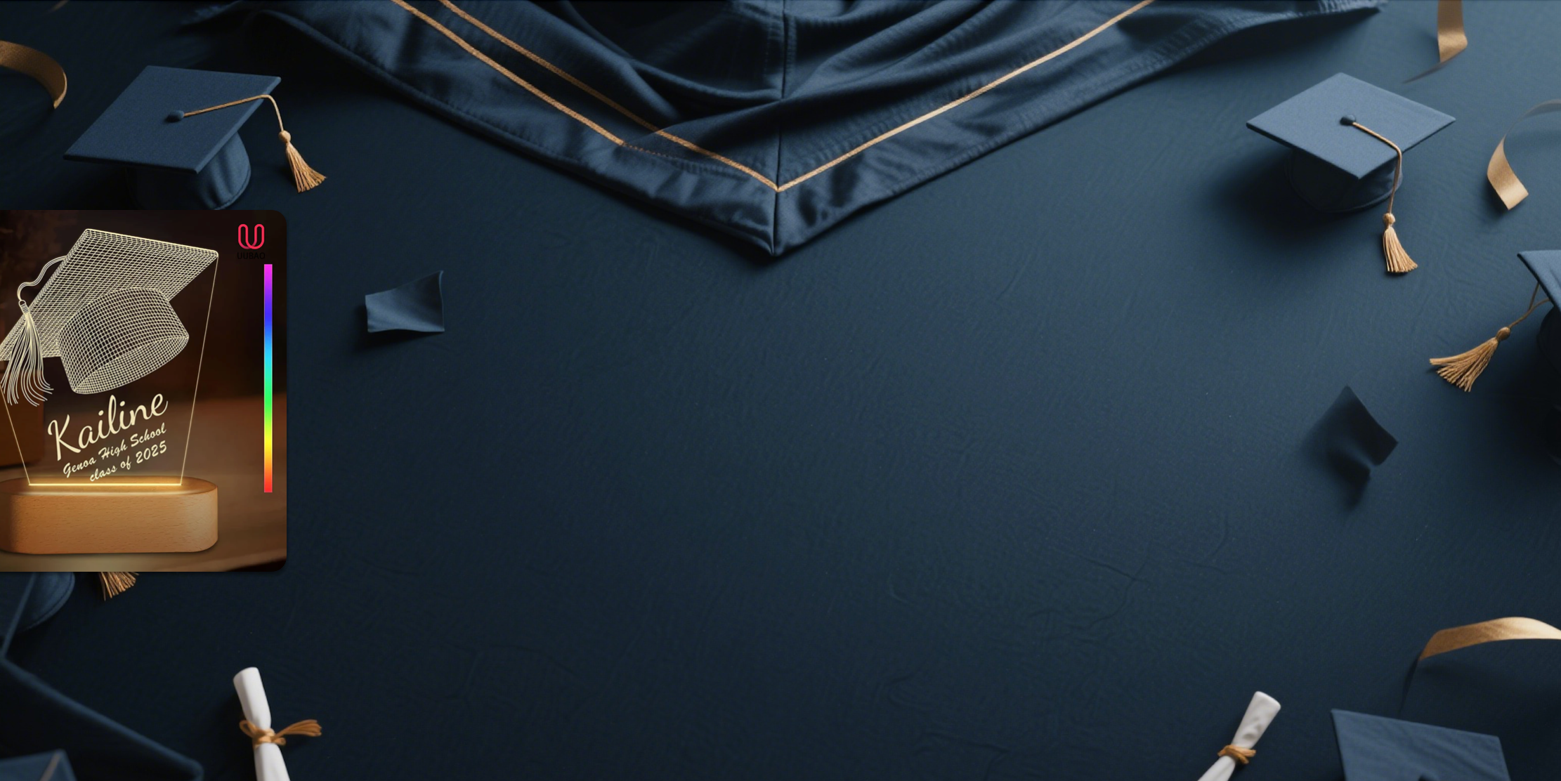 【UUBAO】2025 Graduation Night Light: Customizable with Photos and Names