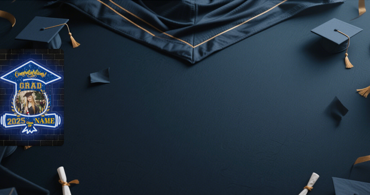 【UUBAO】Celebrate 2025 Graduation with Customizable Photo and Name LED Neon Signs!