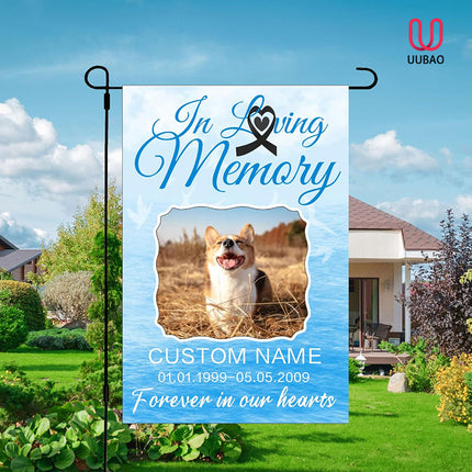 UUBAO Custom Memorial Pet Garden Flags Personalized Decorative Gifts for Dog/Cat Funerals