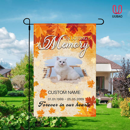UUBAO Custom Memorial Pet Garden Flags Personalized Decorative Gifts for Dog/Cat Funerals