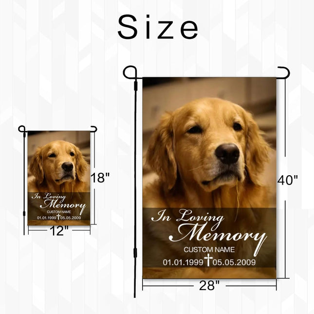 UUBAO Custom Memorial Pet Garden Flags Personalized Decorative Gifts for Dog/Cat Funerals