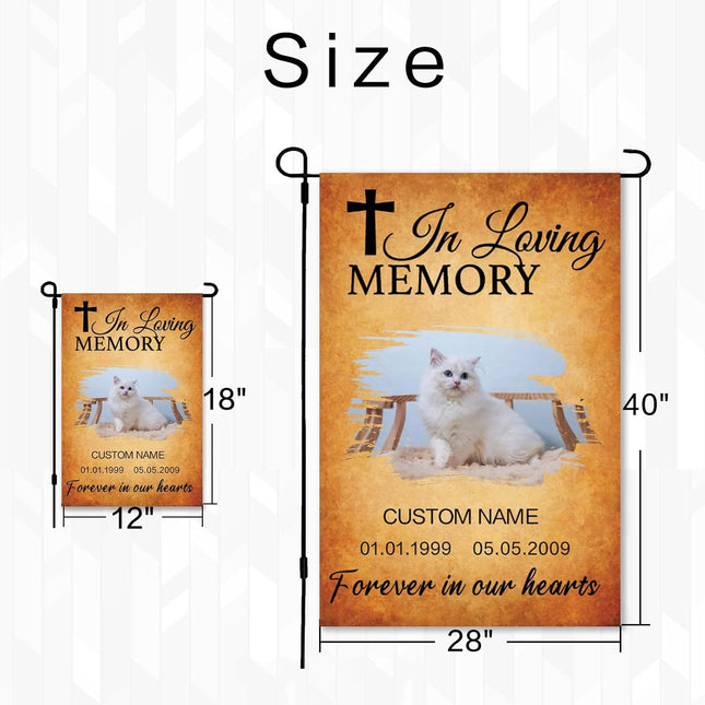 UUBAO Custom Memorial Pet Garden Flags Personalized Decorative Gifts for Dog/Cat Funerals