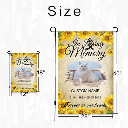 UUBAO Custom Memorial Pet Garden Flags Personalized Decorative Gifts for Dog/Cat Funerals