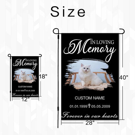 UUBAO Custom Memorial Pet Garden Flags Personalized Decorative Gifts for Dog/Cat Funerals