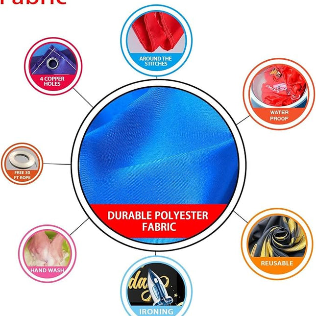 UUBAO Custom Graduation Party Decorations Personalization Banner Class of 2025 Backdrop (Red）