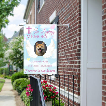 UUBAO Custom Memorial Pet Garden Flags Personalized Decorative Gifts for Dog/Cat Funerals