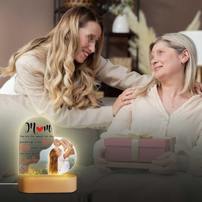 UUBAO Custom Acrylic Night Light Gifts Personalized Mother's Day Gifts Custom Photo for Mom
