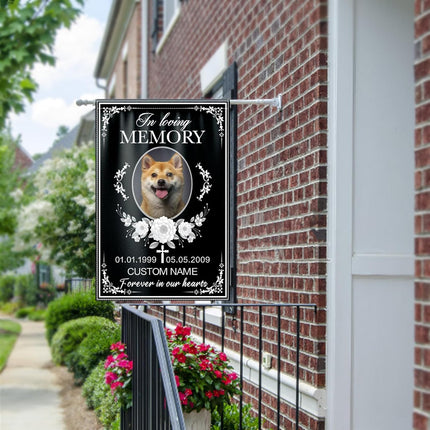 UUBAO Custom Memorial Pet Garden Flags Personalized Decorative Gifts for Dog/Cat Funerals