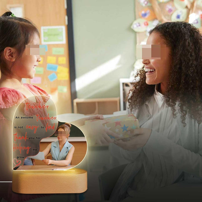 UUBAO Customized Acrylic Night Light Gifts Personalized Lamp Anniversary Custom Photo Gifts for Teacher