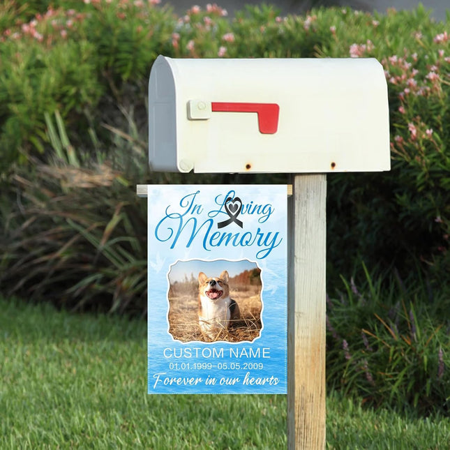 UUBAO Custom Memorial Pet Garden Flags Personalized Decorative Gifts for Dog/Cat Funerals