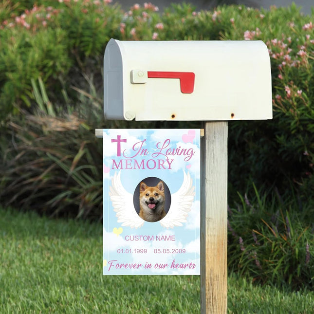 UUBAO Custom Memorial Pet Garden Flags Personalized Decorative Gifts for Dog/Cat Funerals
