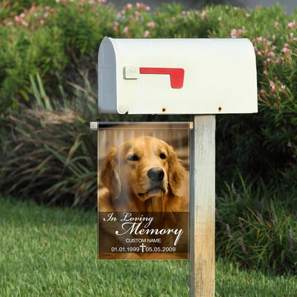 UUBAO Custom Memorial Pet Garden Flags Personalized Decorative Gifts for Dog/Cat Funerals