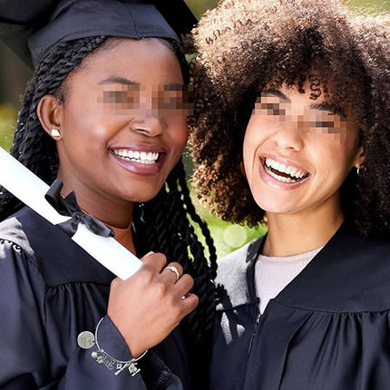 UUBAO Custom Graduation Bracelet 2025 Personalized Engraved Name High School College Graduation Gifts, Senior Graduate Crystal Heart Charm Bracelet Bangle