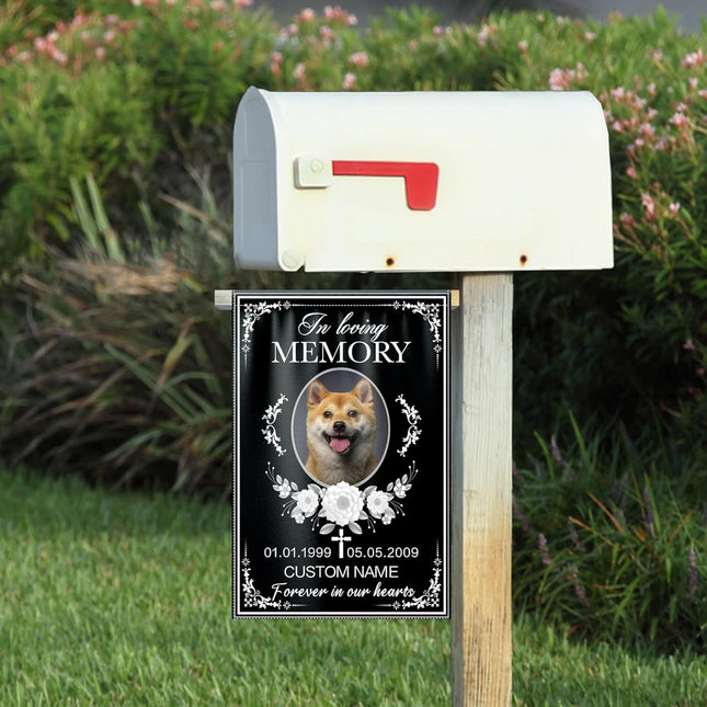 UUBAO Custom Memorial Pet Garden Flags Personalized Decorative Gifts for Dog/Cat Funerals