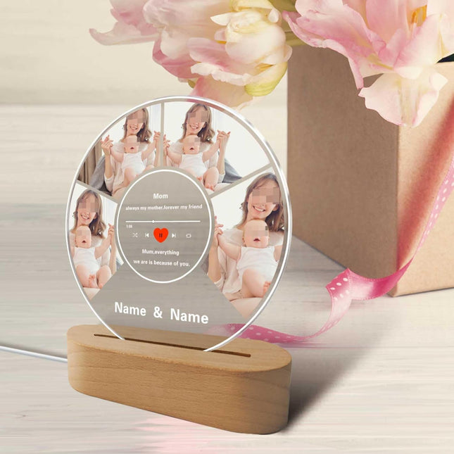 UUBAO Customized Acrylic Night Light Gifts Personalized Mother's Day Gifts Gifts for Mom