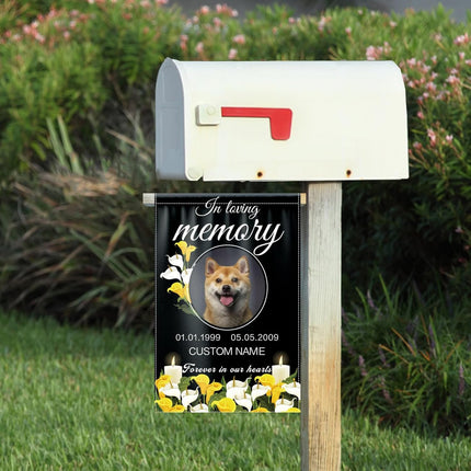 UUBAO Custom Memorial Pet Garden Flags Personalized Decorative Gifts for Dog/Cat Funerals
