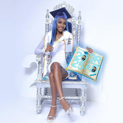 UUBAO Personalized Graduation Gift Neon Signs Congrats Grad LED Light Signs with Photo 2025 Party Backdrop Light Sign Decor (Sky Blue)