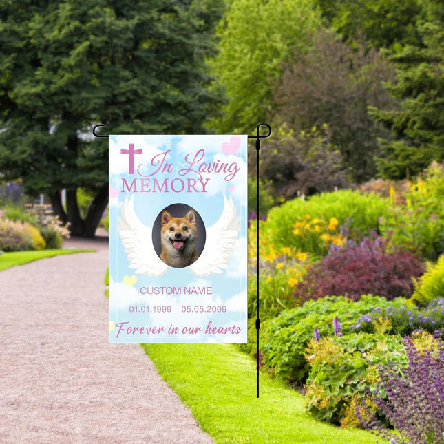 UUBAO Custom Memorial Pet Garden Flags Personalized Decorative Gifts for Dog/Cat Funerals