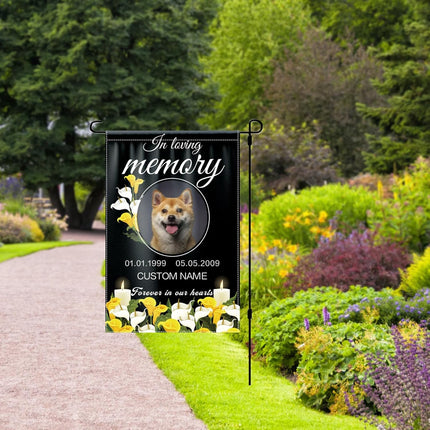 UUBAO Custom Memorial Pet Garden Flags Personalized Decorative Gifts for Dog/Cat Funerals